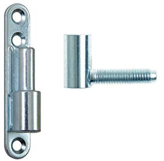 Vershy Türband Einbohrband Aufschraubband 15 x 83 mm für Innentüren (2 Stück, Weiß, Gelb) aus verzinktem Stahl mit maximaler Flügelgewichtsbelastung bis zu 40 kg pro Paar