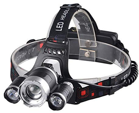 jzhi Linterna Frontal Lámpara de Cabeza Multifuncional Luz de Pesca Ultravioleta UV Linterna con Zoom Linterna Linterna Antorcha