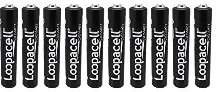 LOOPACELL AAAA EN96 LR61 1.5v Miniature Alkaline Batteries - 10 Pack