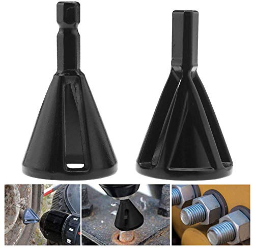 Deburring Tool Enlever Bavure Acier Inoxydable Outil De Chanfrein En Acier Inoxydable Externe D'ébavurage Outil À Chanfreiner Rapidement Les Réparations Endommagés Boulons（2 pièces）