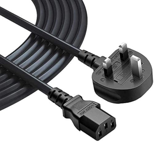 Mr.Gadget's Solutions Mains Power Lead Cable Cord For Marshall Fender AMP Amplifier Guitar - 2M Long(COMES WITH REUSABLE CABLE TIE)