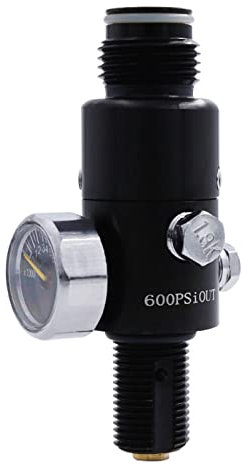 TUXING 4500PSI Paintball-Lufttankregler & Ventilführung, langlebiger Aluminium-Paintball-Regler, für die Industrie (Einlass 4500psi, Auslass 2200psi), M18*1.5