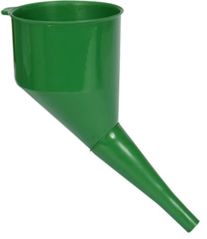 Imbuto extra stabile ad angolo con colino in plastica, imbuto per carburante, imbuto per olio, verde 41-205
