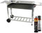 Edelstahl BBQ Outdoor Holzkohlegrill – Standgrill mit 2 Rollen, 3 Grillrosten, 1 Kasan-Halter & Stabiler Gestell – Perfekt für Garten, Terrasse & Camping (ohne Spieße)