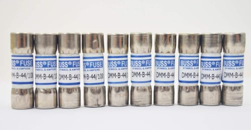 Pack of 10 pieces, Bussmann DMM-44/100 (DMM 44 100) 440mA (0.4A) 1000V 943121 Digital multimeter replacement Fuse