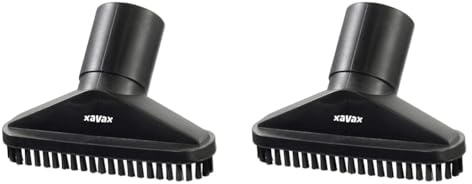 Xavax Staubsaugerdüse universal für Möbel (Staubsaugeraufsatz 35 mm/mit Adapter 32 mm geeignet für alle Staubsauger, Möbeldüse mit umlaufender Bürstenleiste) (Packung mit 2)