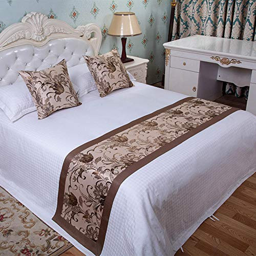 Bettläufer Bettläufer Bettläufer Einfaches, modernes Hotelbett, Flagge, Handtuch, Bett, Zuhause, High-End-Bettvorleger, Bettwäsche, Tagesdecke, Champagner-Tulpe, 1,5 m Bett mit 50 x 210 cm