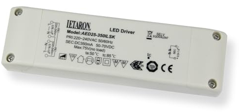 Glamexx24 LED Transformator LED Trafo LED Treiber Netzteil ElektronischerTrafo LED Schalternetzteil Konstandstrom 350-700mA 21-27W Dimmbar