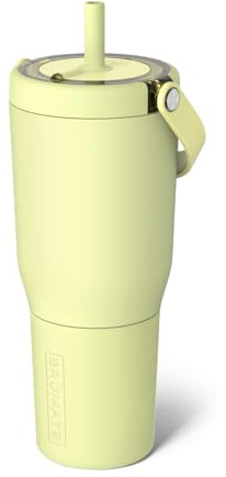 BrüMate Resa 1L Tumbler with Straw and Lid, 35oz Water Bottle with Handle | 100% Leakproof, Insulated Metal Cup, Stainless Steel Travel Gym Mug, Keeps Drinks Ice-Cold All Day, (Prickly Pear)