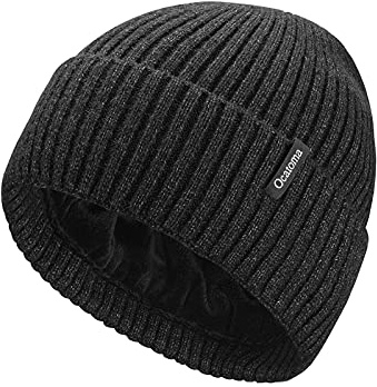 Ocatoma Beanie Mütze Herren Damen,Warme Unisex Wintermütze Weich Stretchy | Strickmütze mit Warmem Futter ,Geschenke für Männer Frauen
