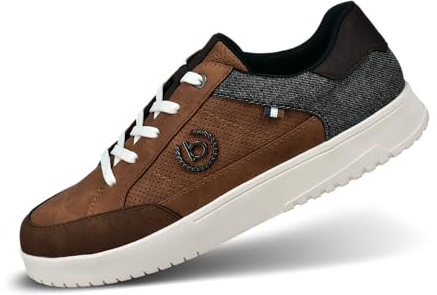 bugatti män 323-A0G09 halvskor med snörning, konjac/mörkgrå 43 EU, Konjak mörkgrå, 43 EU