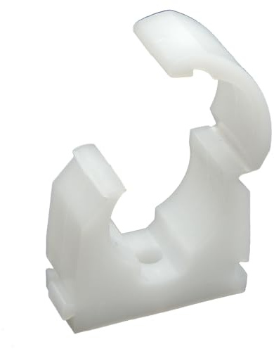 AF4F 22mm Clip Link Single Hinged Pipe Clip Clamp FM Products (100 Pack) Durable, Clip Locks, Easy Installation, Ideal for Plumbing, Gas and Electrical Applications Variations