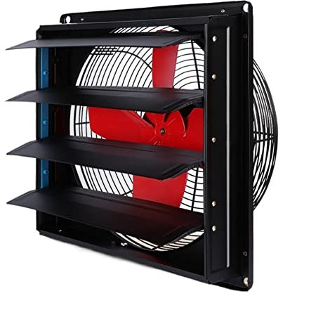 Bathroom Exhaust Fan 10/12 Wall Mounted Exhaust Fan, Powerful Industrial Metal Ventilation Extractor, High Speed Vent Fan for Home Attic, Shed, Or Garage Ventilation Bathroom Fan(10inch)