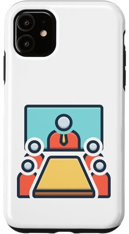 Meeting in The Conference Room Boardroom Meeting Office Case for iPhone 11