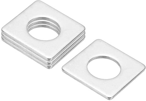 PATIKIL Rondelle quadrate, M20 x 40 x 3 mm, 4 pezzi, rondelle quadrate, piastra di stoccaggio in acciaio inox 304