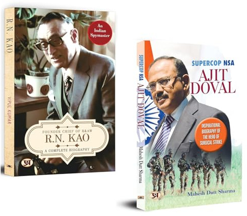 Masterminds of Indian Intelligence | Biographies of Ajit Doval + R.N. Kao | India's Legendary Spymasters and National Security Architects [Premium Paperback - Set of 2 Books in English]