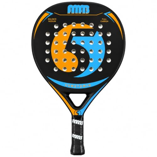 Femti Racchetta da paddle in 100% fibra di carbonio, racchetta da paddle professionale per adulti, leggera e resistente, ultra morbida in schiuma EVA, perfetta per principianti e giocatori di tutte le