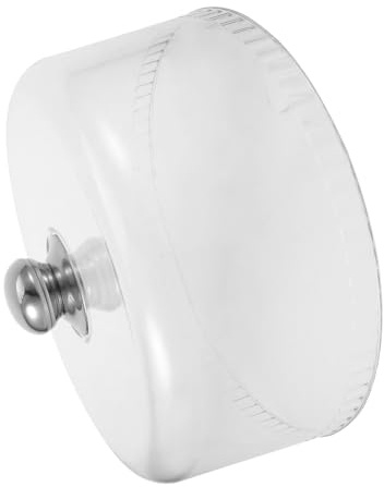 Cabilock Cloche Anti-Poussière pour Aliments pour Cupcakes À Dessert en Plastique Réutilisable À Dessert Transparent Cloche Ronde pour Aliments Support À Réutilisable