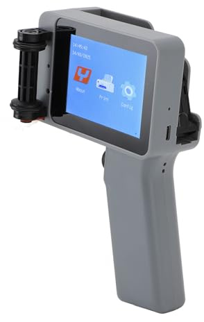 Stampante Portatile a Getto D'inchiostro, Macchina di Codifica Portatile con Touchscreen a LED HD 4,3 Pollici, Design Compatto Multifunzionale per Bottiglie di Plastica, Facile