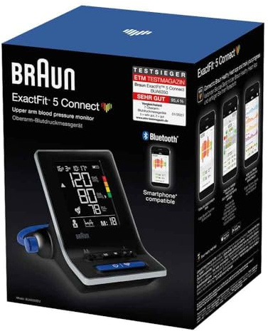 BRAUN BLUTDRUCKMESSGERÄT ExactFit5 Connect Oberarm 1 St