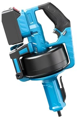 Sturalavandini Elettrico Serpentina per Scarichi, 21v Batteria, Cavo Flessibile Anti-Groviglio 7m, Sturalavandini Fai Da Te per Lavabo, Doccia E Vasca