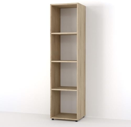 Vicco Raumteiler Ludus, stehendes Bücherregal, Sonoma, 36 x 145 cm