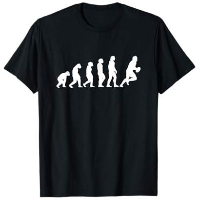 Rugby Evolution - vom Affen zum Rugbyspieler T-Shirt
