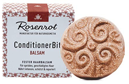 Rosenrot Naturkosmetik - ConditionerBit® - fester Haarbalsam - Für sprödes, geschädigtes Haar - Nährt intensiv, schützt & repariert