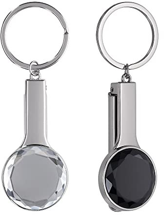 kwmobile 2X Tisch Handtaschenhalter Haken - Faltbare Antirutsch Taschenhaken Halterung für Handtaschen Handtaschenhalter Diamant Schwarz Weiß Silber