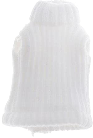 zalati Strickpullover Mini Fashion Cute Weste Kostüm 1/12 für Puppenkleidung - Weiß