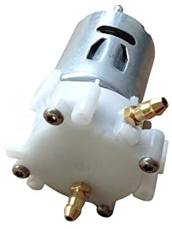 LICHIFIT Micro 360 Wasserpumpe Kunststoff Getriebe Mini Ölpumpe mit Kupferdüse für RC Boot Hydraulik Modell DIY Teile