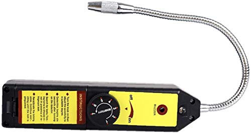 Samnuerly Detector de Fugas halógeno Detector de Gas portátil Detector de Gas refrigerante CFC HCFC Alta precisión Duradero