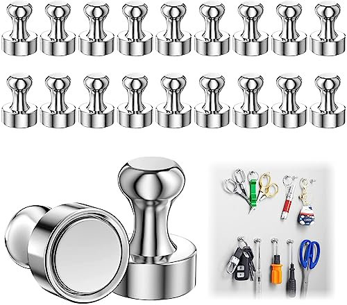 Set mit starken Magneten, 12 mm x 16 mm Metallmagnete, Super-Neodym-Magnete, N52-Magnete, Starke Magnete, Mini-Magnete für Magnettafeln, Kühlschränke, Pinnwände, Whiteboards und mehr. (18pcs)