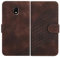 JayModCase Mobile Phone Case for Samsung Galaxy J330/J3 2017, with Card Slot, Stand Function, Magnetic, PU Leather Case, Folio Flip Case Compatible with Galaxy J330 - Brown