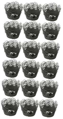 TOPBATHY 120 Stk hohle Kuchenverpackungen catchring hochzeitsdirndl kue paper tig Mini-Kuchen Cupcake-Pappbecher Packpapier Backpapier Dessert-Wraps Tasse Geschenkpapier Randbereich