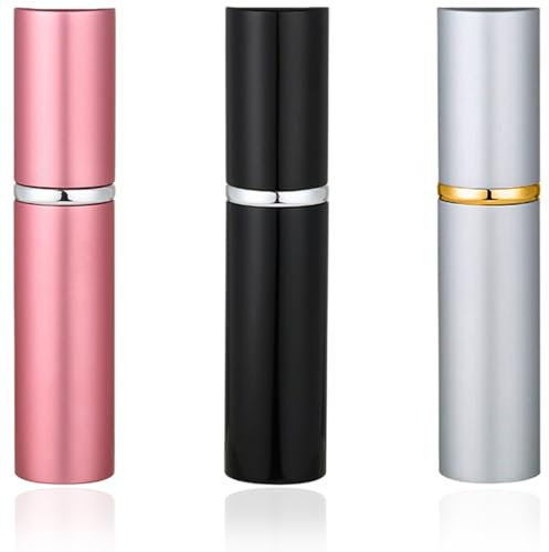 KOLZEMV 3PCS Bouteille Vaporisateur de Parfum Rechargeable, 10ML Mini Atomiseur Parfum, Voyage Bouteille Vaporisateur Portable, Vaporisateur Vide de Sac Rechargeable, Spray Flacon de Parfum