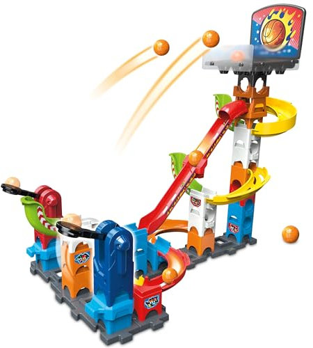 VTech Marble Rush Basketball Set S500 – Interaktives Kugelbahn-Spielzeug für Junge Basketball-Champions – Fördert Kreativität und motorische Fähigkeiten – Für Kinder von 4-12 Jahren
