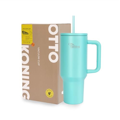 Botella Agua Acero Inoxidable 1.2L - Vaso Térmico con Doble Pared Aislada al Vacío. Mantiene Bebida Fría o Caliente durante horas. Vaso con Tapa y Pajita, Boca Ancha y Mango Cómodo. Termo sin BPA