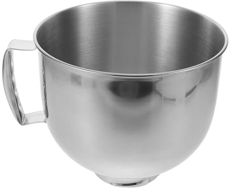 DECOMELODY Stainless Steel Chef Mixing Bowl Large Deep Bowl for Baking Mixing Compatible Vintage Style Handles