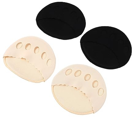 HAMPPLIES 2par Ice Silk Halvstrumpor Med Fem Tår Vattentåliga Främre Fotkuddar För Högklackade Och Löpning Svettabsorberande Och Halkfria Inlägg För Bekväm Användning