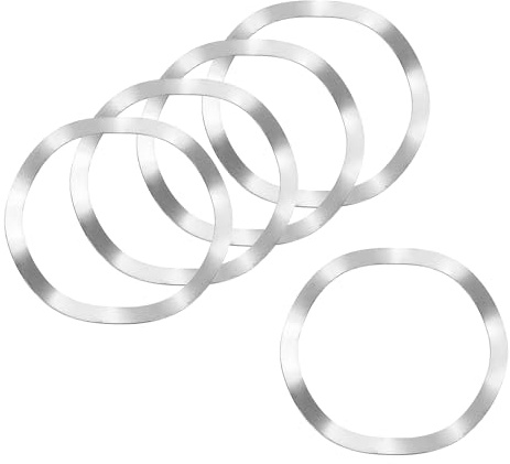 sourcing map Rondella elastica ondulata, 5 pezzi, 39 mm x 46 mm x 0,4 mm (ODxIDxT) – Rondella curva in acciaio inossidabile 304 per bulloni a vite, rondelle ondulate guarnizioni per macchinari