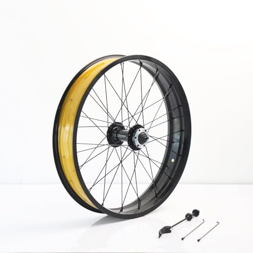 QUYCOIU Snow Bike Front Wheel 20/26X4,0 E-bike Aluminum Alloy 36H 6 Bolts Disc Brake Quick Release 9x135mm Hub Very Suitable For Beach Fat Bicycles Wheel(20in)