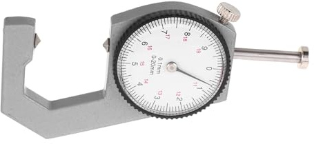 BESPORTBLE Strumento di Calibro di Spessore Meccanico Spessimetro per Liutai e Fabbricazione di Chitarre Micrometro Analogico Precisione Elevata e Design Portatile per Misurazione di Material