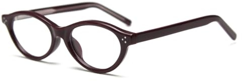 moomoobird Ovalen Brillengestell für Herren und Damen mit klaren Linsen – Modische Brille TR90 Unisex