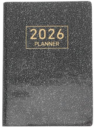 JOINPAYA Taschenkalender 2026 A7 Kleiner Taschenkalender Als Monats- Und Wochenplaner Mit Pu-Einband Englischer Terminkalender Für Handtasche Kompakter Planer Für Unterwegs