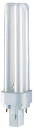 NCC-Licht Kompaktleuchtstofflampe 13W G24d-1 2P 870lm kaltweiß 6500K | CFL aus Glas mit 2-Pin Sockel kompatibel mit Osram Dulux und Philips CorePro kühles Licht für Arbeitsbereiche