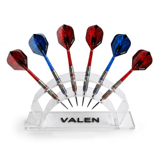 Valen 6 PC Darts Holder Stand for Darts Accessories – Sturdy Acrylic Display Stand for Darts, Acrylic Stands for Display, Dart Accessories, Darts Gift, Darts Gifts for Men