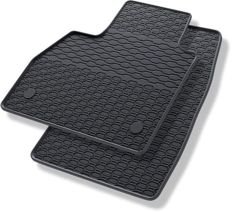 Mossa Gummifußmatten passend für Renault Kangoo II 2008-2021 2 STK. schwarz