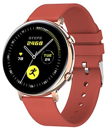 QESTO WSD The New Smart Watch GW33 Male And Female Bluetooth Call Smartwatch Heart Rate ECG Monitor Sleep Tracker IP68 Waterproof Smart Bracelet (For IOS Android)(B)