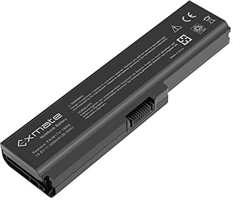Exmate 5200mAh Laptop-Akku PA3817U-1BRS für Toshiba Satellite C660 L750 C650 C660D L750D A660 C655 L755 L650 C650D L655 C670D PA3634U-1BRS PABAS228 10.8V 56.16Wh